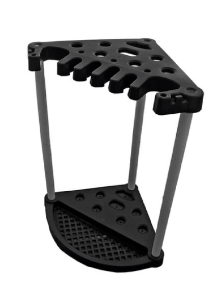 JUODAS LAIKIKLIS CORNER TOOL RACK