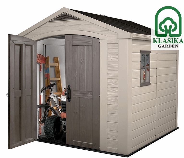 SODO ĮRANKIŲ NAMELIS - LAUKO SANDĖLIUKAS FACTOR 8X11 DD