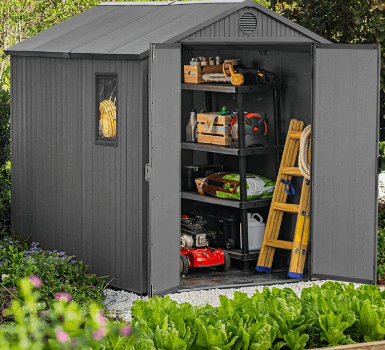 SODO ĮRANKIŲ NAMELIS - LAUKO SANDĖLIUKAS DARWIN 6X8