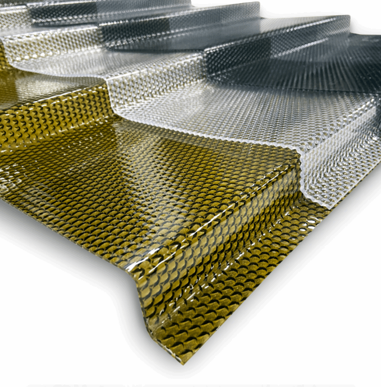 MK PC DIAMOND TILE EFFECT - ČERPĖS IMITACIJOS DEIMANTINĖ MONOLITINIO POLIKARBONATO DANGA