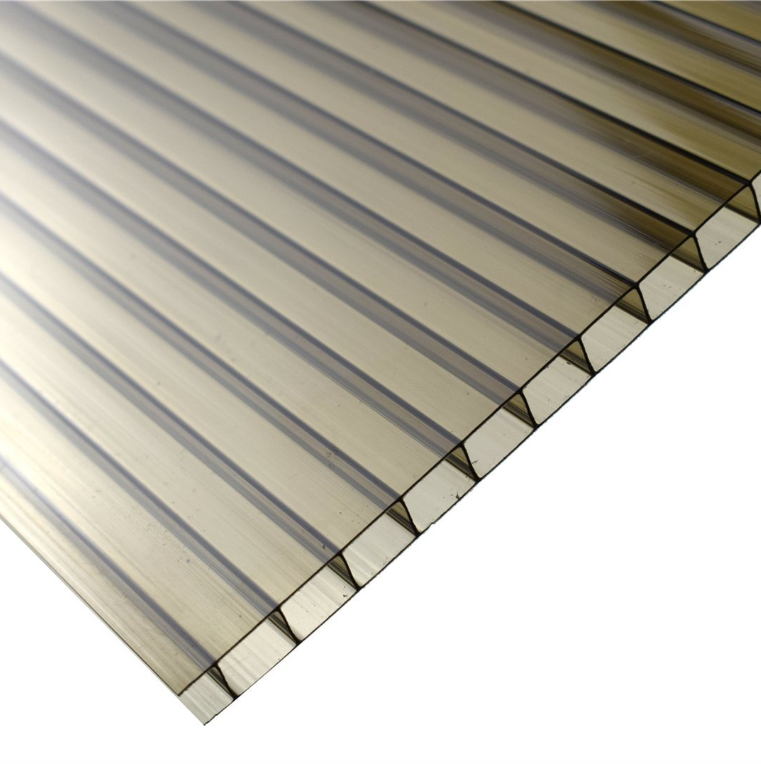 KANALINIS POLIKARBONATAS 6 MM BRONZA (PAGAMINTAS ES)